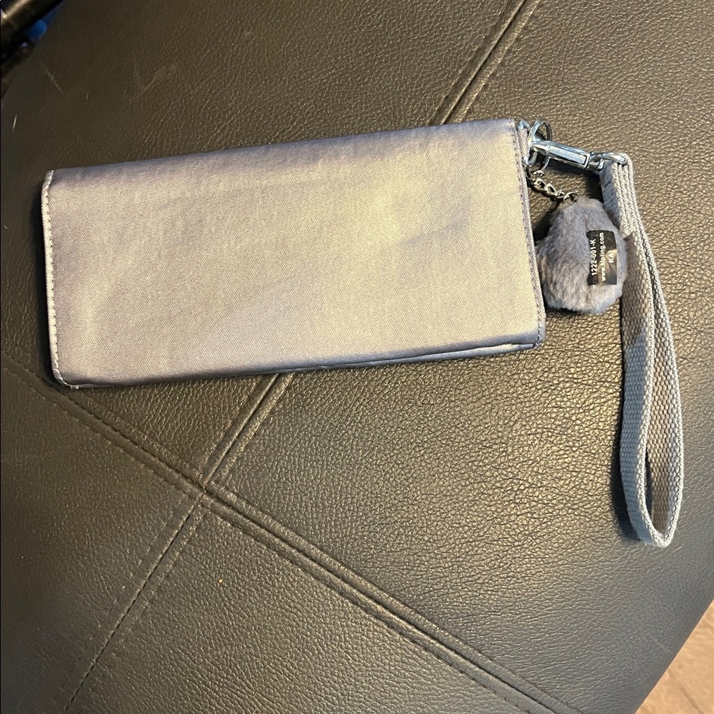 Kipling Silver Tri Fold Wallet Wristlet - Picture 5 of 10